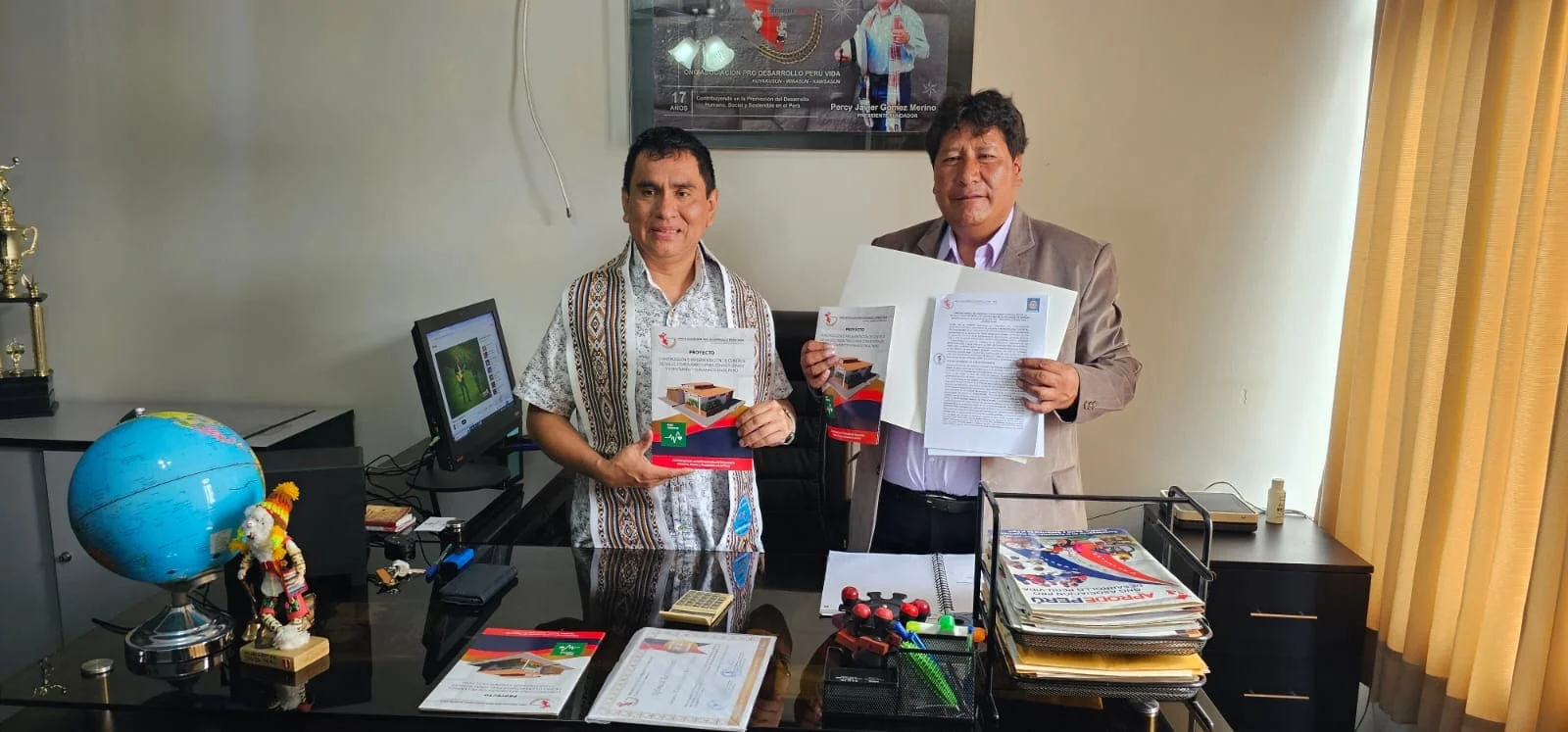 APRODE PERÚ y Municipalidad Distrital de condorama suscriben convenio marco de cooperación Interinstitucional
