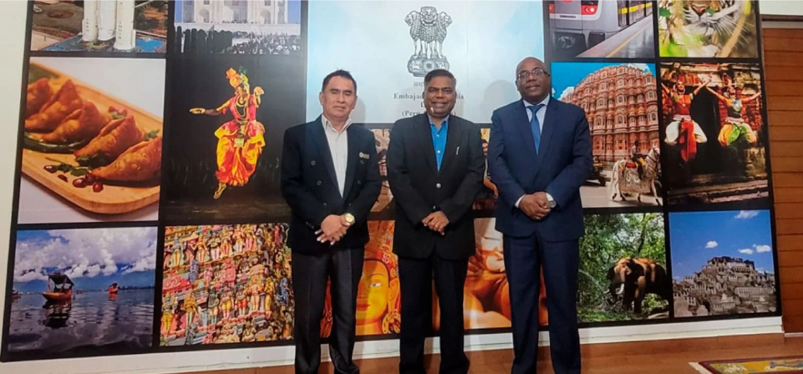 APRODE PERÚ visita las instalaciones de la embajada de la india en Lima en el marco de Gestión institucional