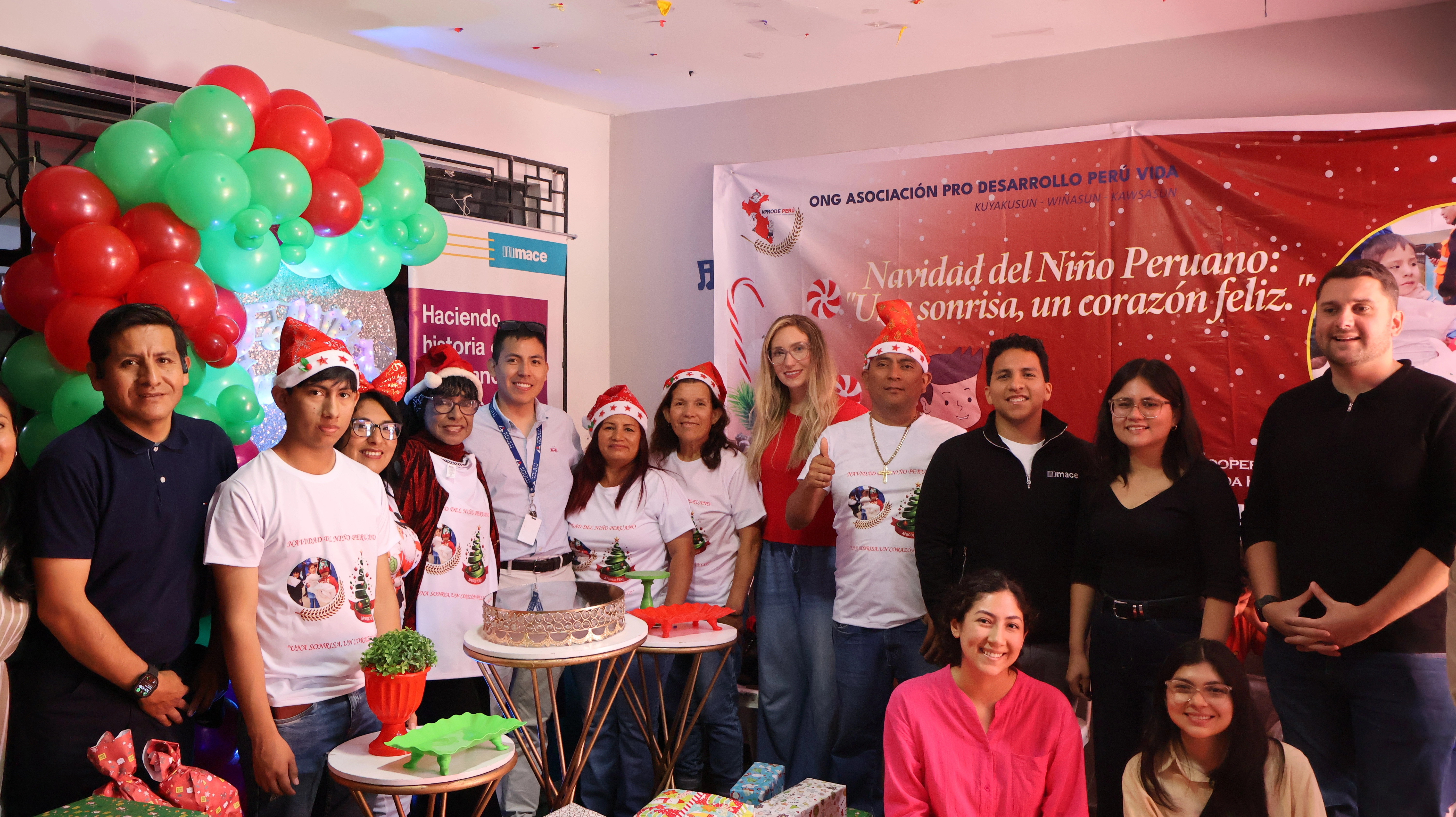 APRODE PERÚ JUNTO A LOS TRABAJADORES DE LA EMPRESA MACE GROUP S.A.C. REALIZAN LA NAVIDAD DEL NIÑO PERUANO “UNA SONRISA, UN CORAZÓN FELIZ” EN LA ASOCIACIÓN MARIA DE LOS ANGELES DE S.J.L 